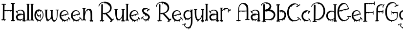 Halloween Rules Regular font