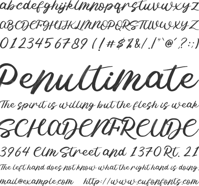 Semillir font preview