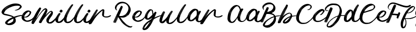 Semillir Regular font