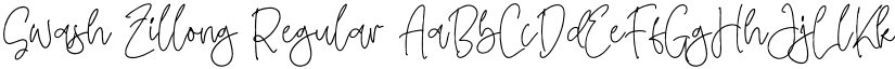 Swash Zillong Regular font