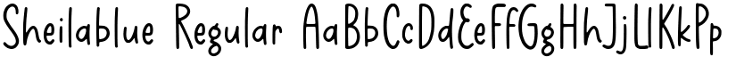 Sheilablue Regular font