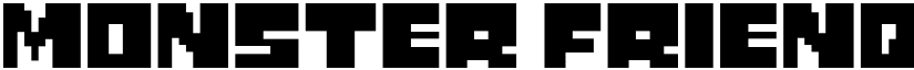 Monster Friend Back Regular font