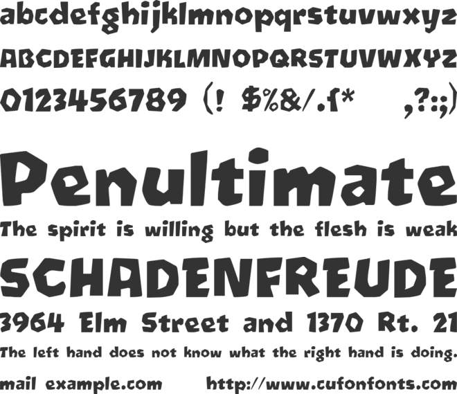 Oetztype font preview