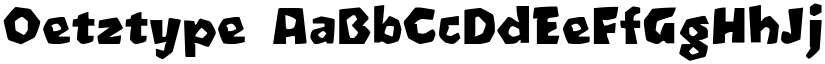 Oetztype font