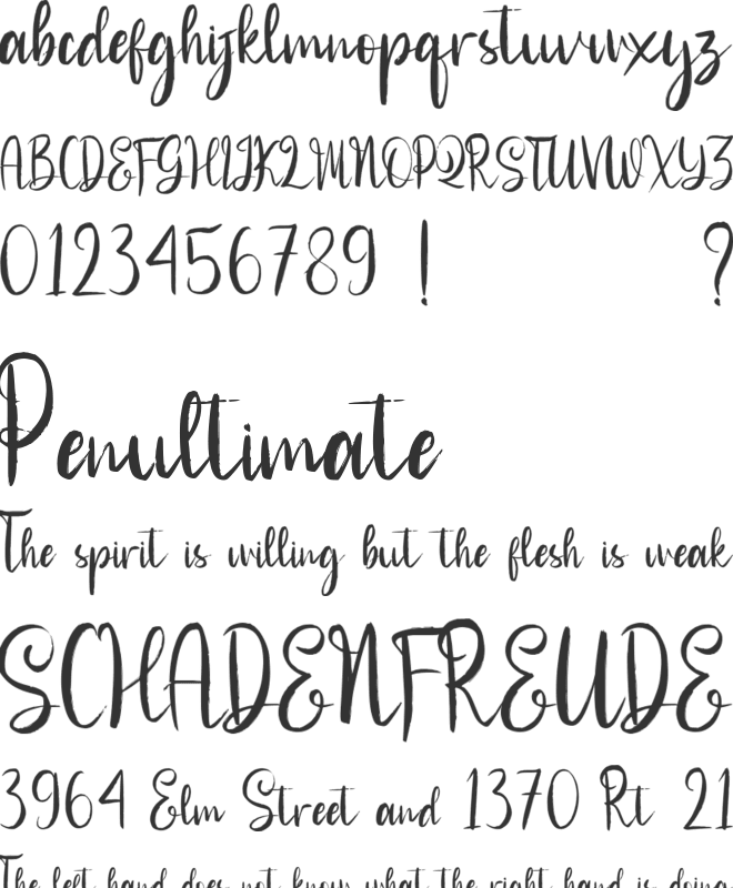 Magestica font preview