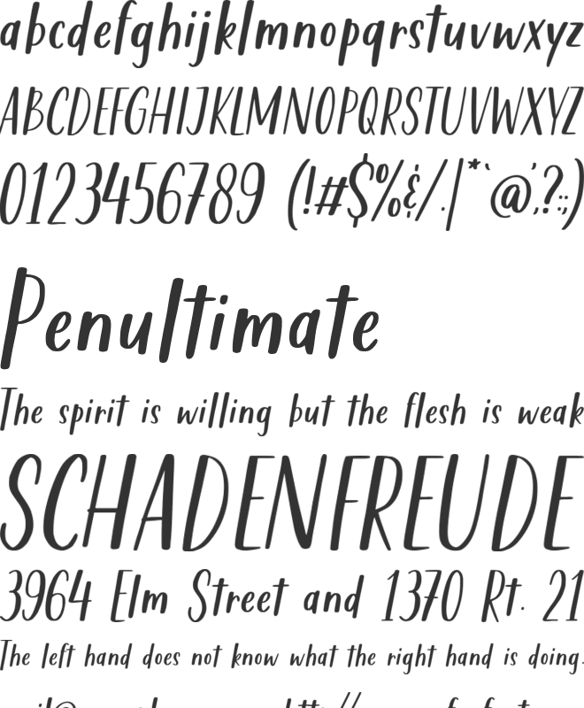 Lullapeach font preview