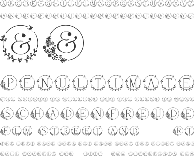 Margarethy font preview