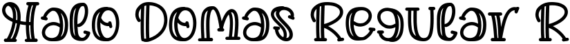 Halo Domas Regular Regular font