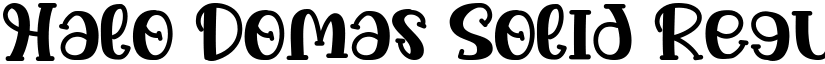 Halo Domas Solid Regular font