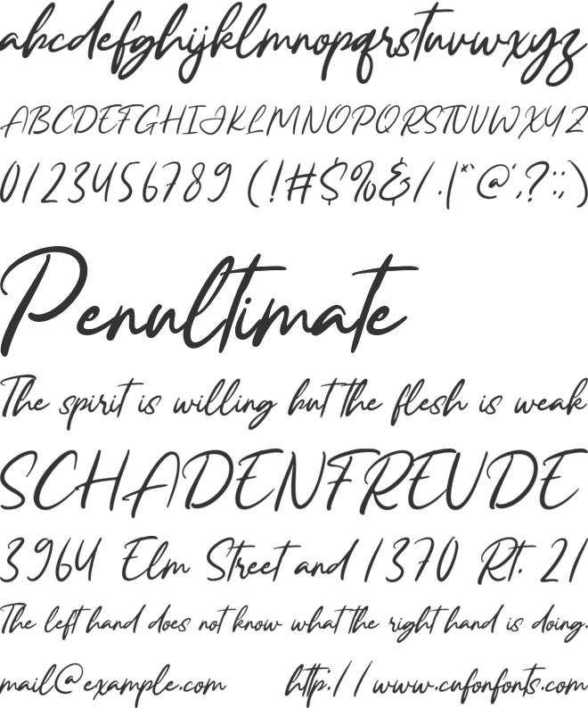 Ranchel font preview