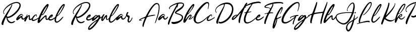Ranchel Regular font