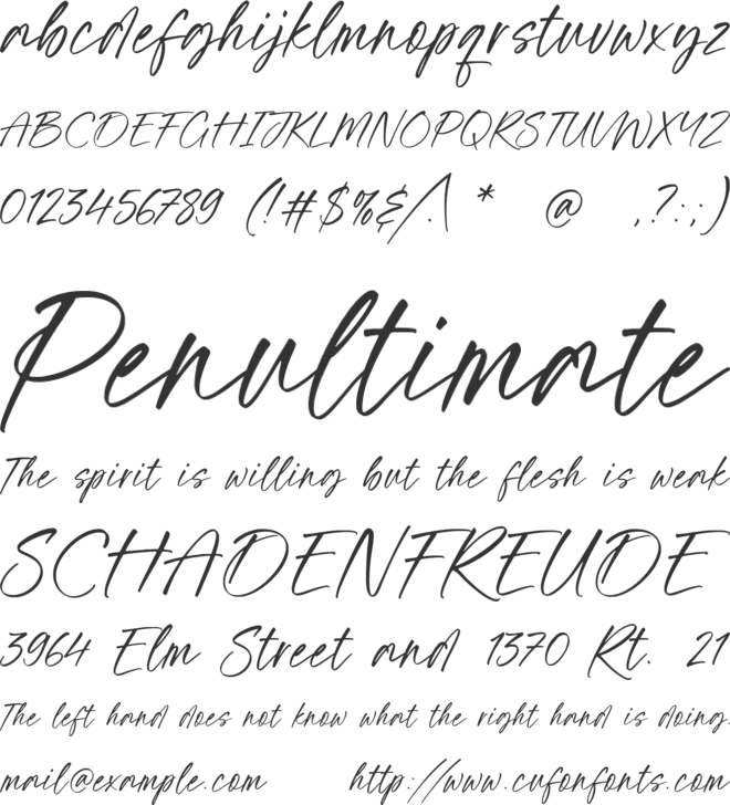 Lovely Darling font preview