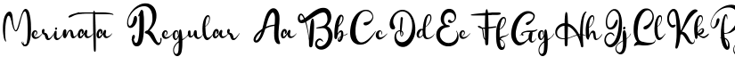 Merinata Regular font