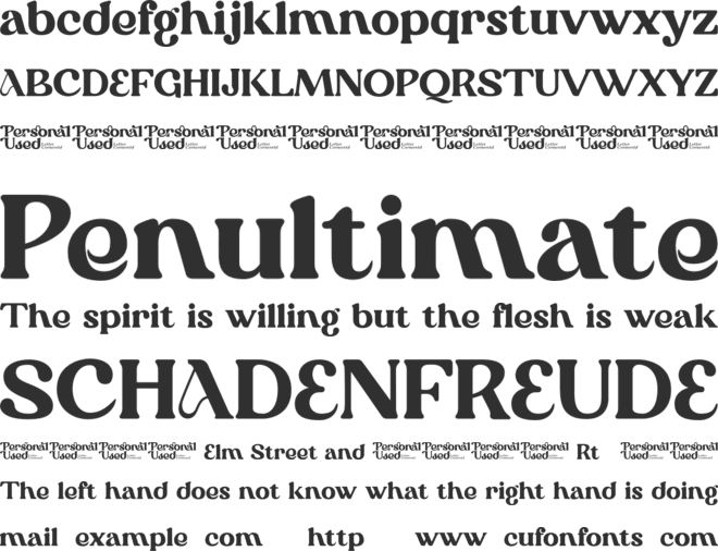 Queenaldo font preview