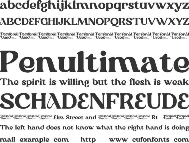 Queenaldo font preview