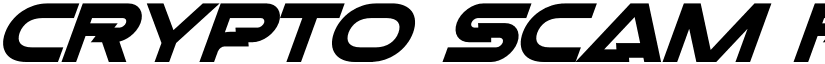 Crypto Scam Regular font