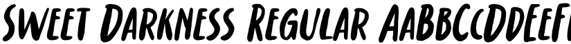 Sweet Darkness Regular font