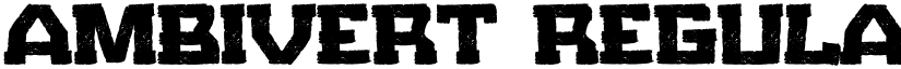 Ambivert Regular font