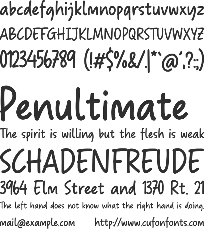 Milespink font preview