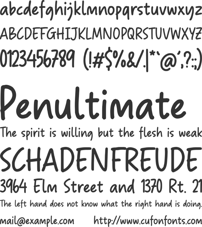 Milespink font preview