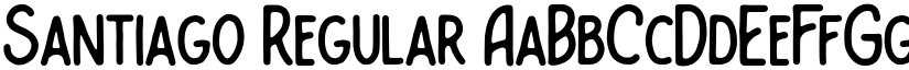 Santiago Regular font