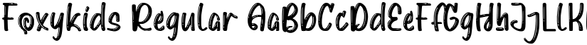 Foxykids Regular font