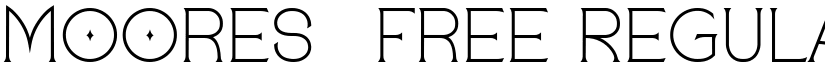 Moores-free Regular font