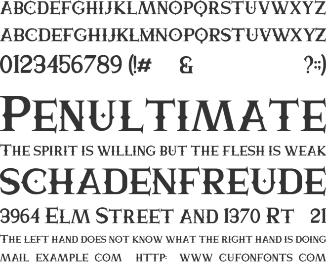 Kingvoon font preview