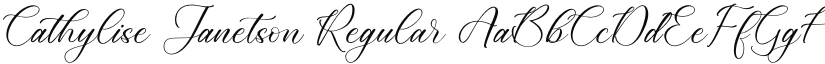 Cathylise Janetson font download