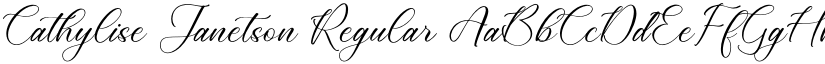 Cathylise Janetson font download