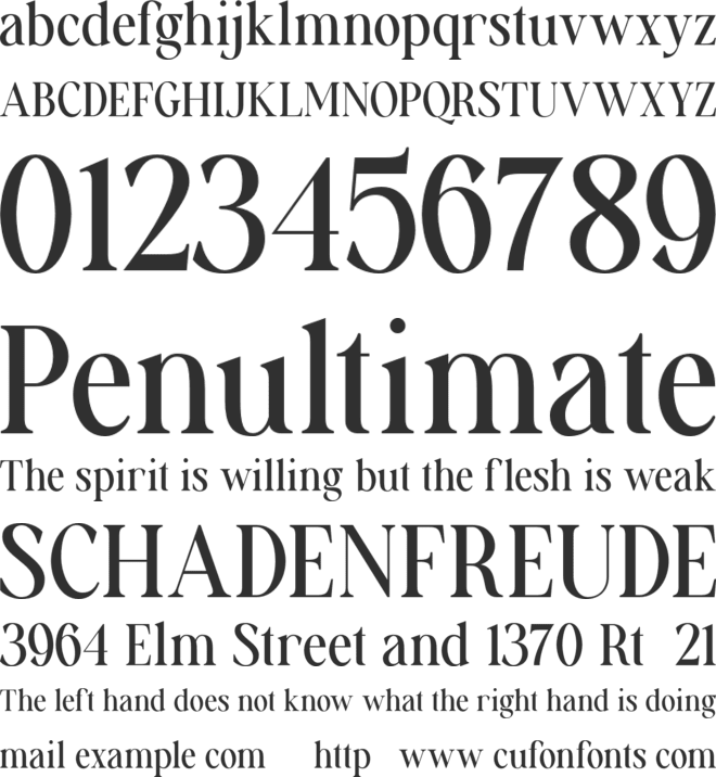 The Aesthetic Essential font preview