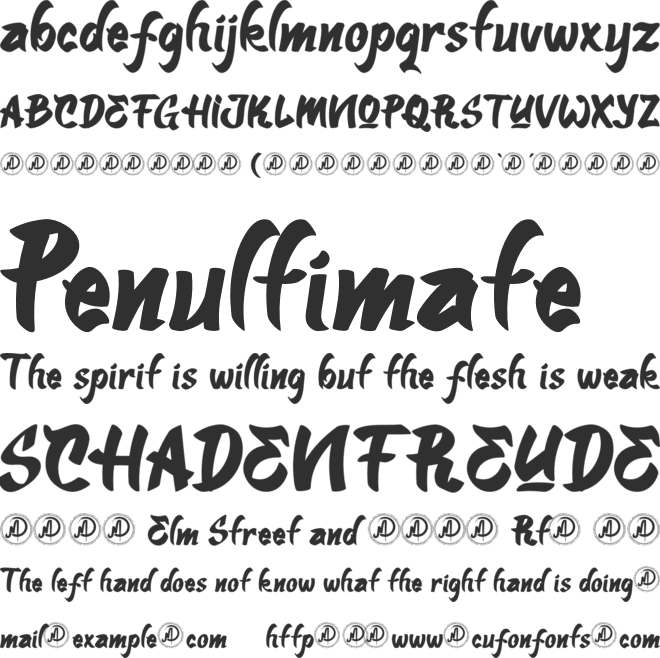 Camplones Personal Use Alternat font preview