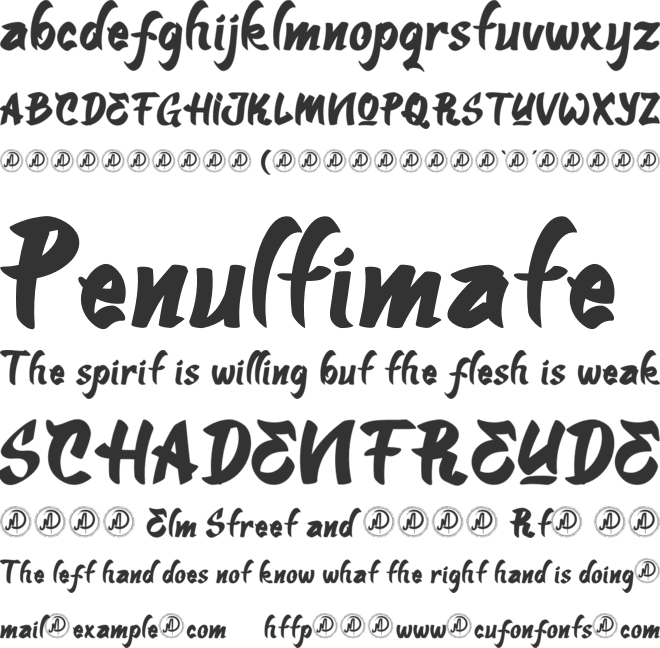 Camplones Personal Use Alternat font preview