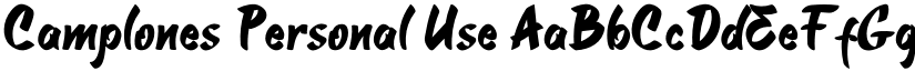 Camplones Personal Use font