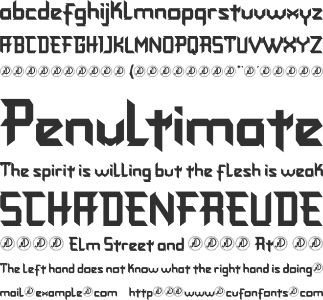 Fonstery Personal Use font preview