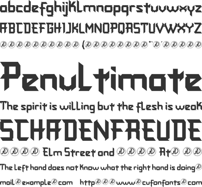 Fonstery Personal Use font preview