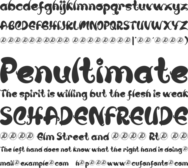 Nelayts Personal Use font preview
