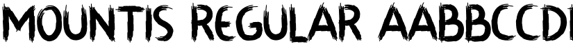 MOUNTIS Regular font