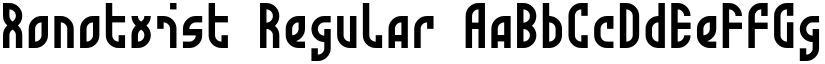 Monotwist Regular font