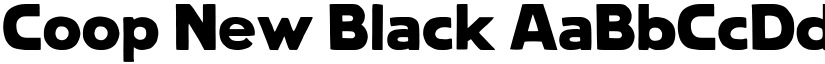 Coop New Black font