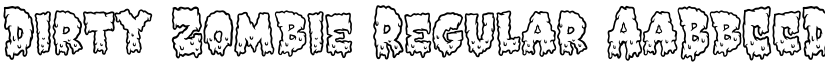 Dirty Zombie font download
