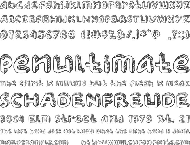 UNICORN SCHOOL font preview