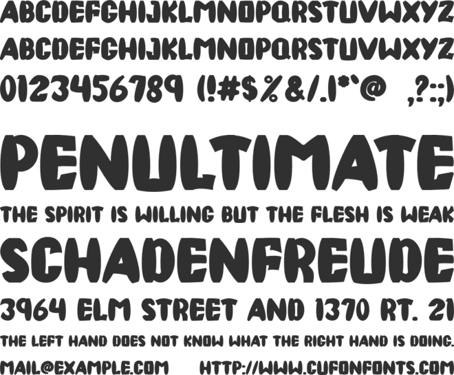 VOLCANO GALAXY font preview