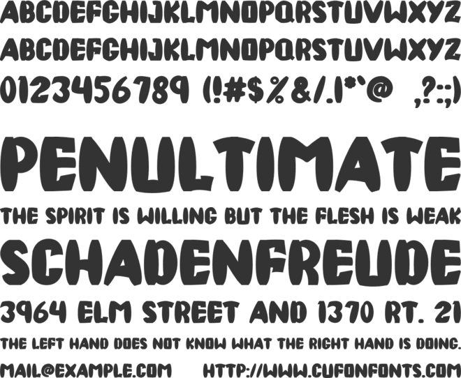 VOLCANO GALAXY font preview