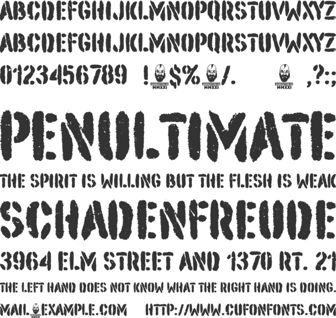 Macho Alfa font preview