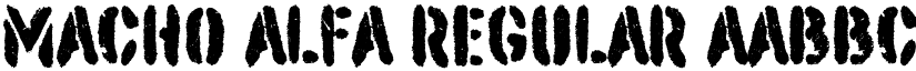 Macho Alfa font download