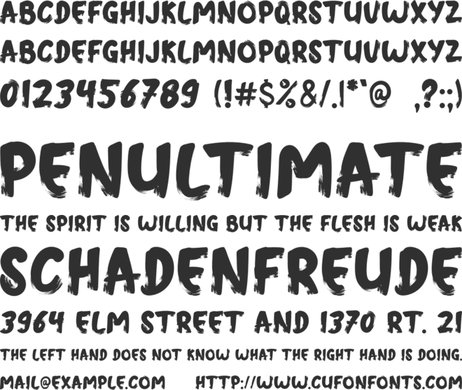 PLAYING CITY font preview