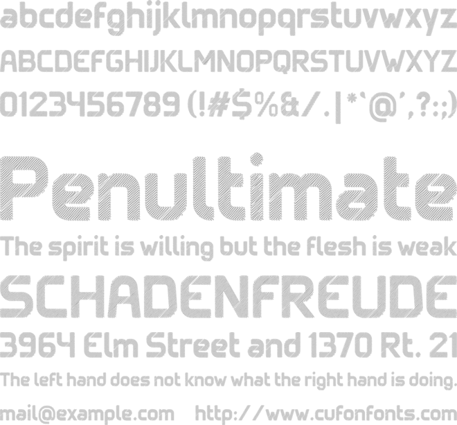 Scribouille font preview