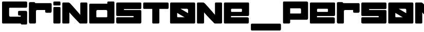 Grindstone_PersonalUseOnly Regular font