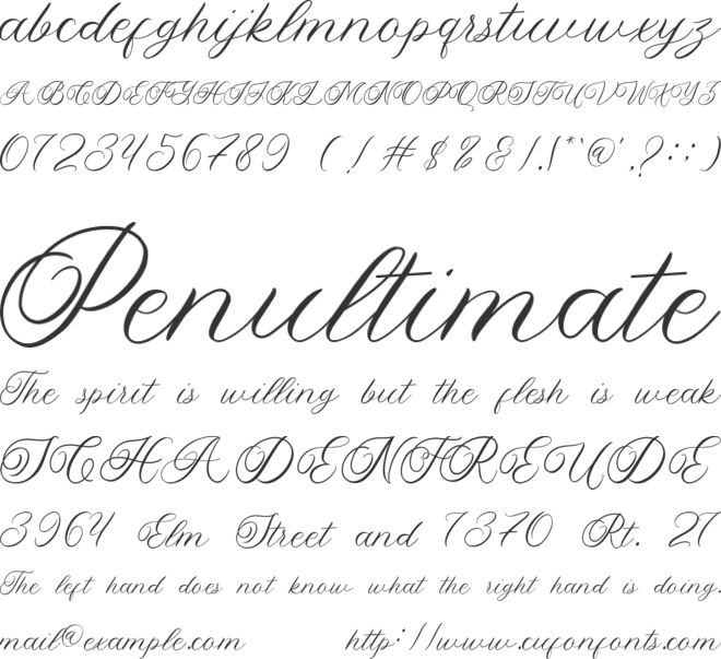 Yolitica font preview